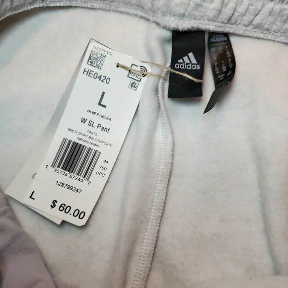 gray adidas joggers - size L - Picture 3 of 3